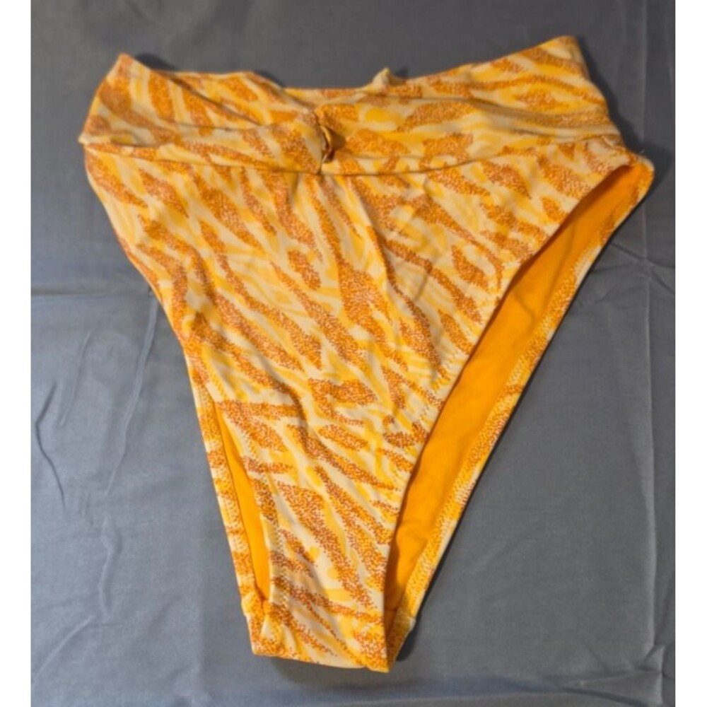 Aerie Orange High Cut Cheeky Swim Bathing Suit Bottom Size Small S New